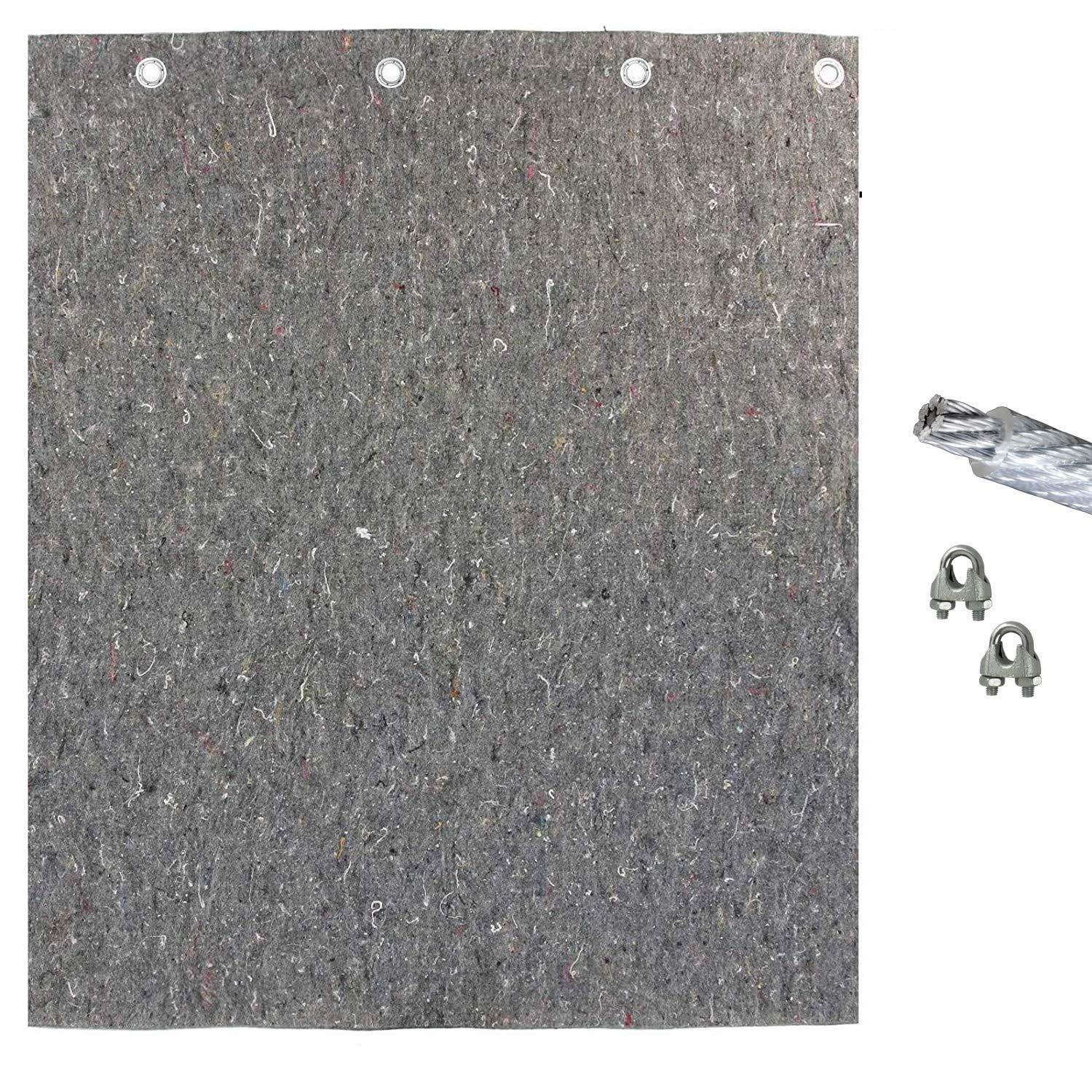 Backstop-Netting.com Target Archery Backstop-Mat Maximum Safe - 4 m x 2 m x 2 m (legierter Stahl, grau)