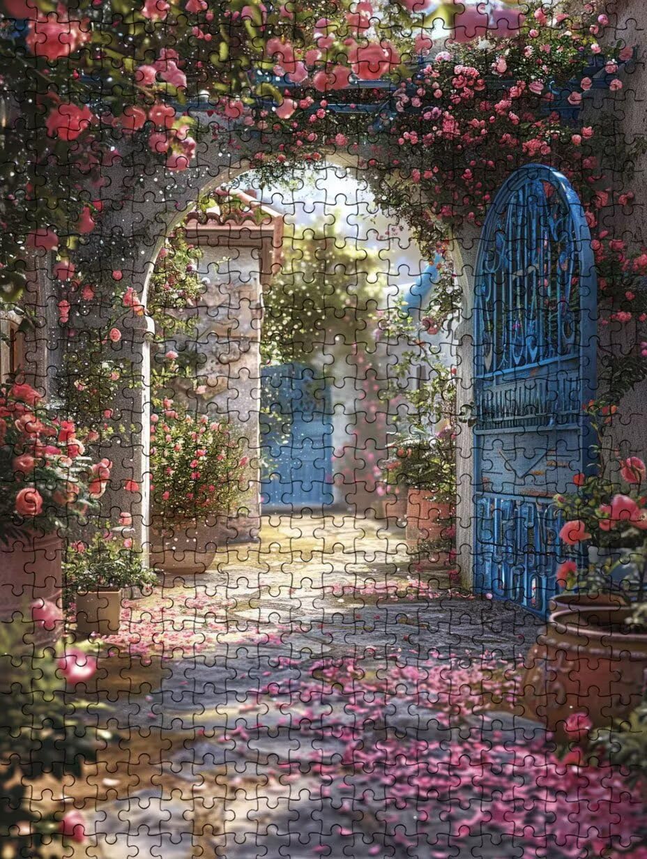 Puzzle 2000 Teile, Garten Gemeinde Puzzle Erwachsene 2000, Klassische Puzzles, Puzzlespiele für Die Ganze Familie, Mit Schöner Verpackung, Dekoration Puzzles und Geschenke FNKL3-549