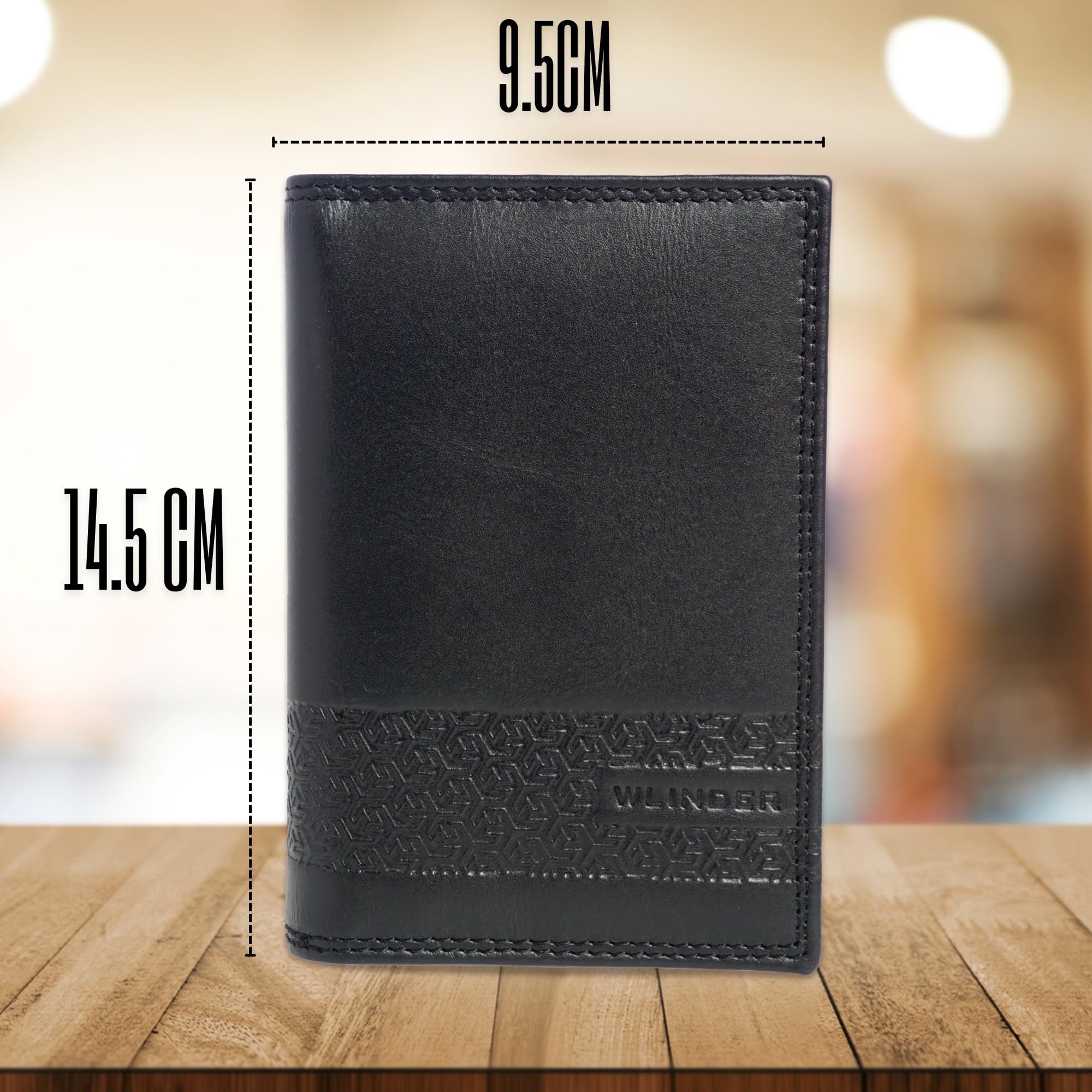 Funda de piel auténtica para pasaporte, elegante y duradera, soporte para pasaporte para hombres con múltiples ranuras para tarjetas y protección RFID (negro), Negro obsidiana, Elegante