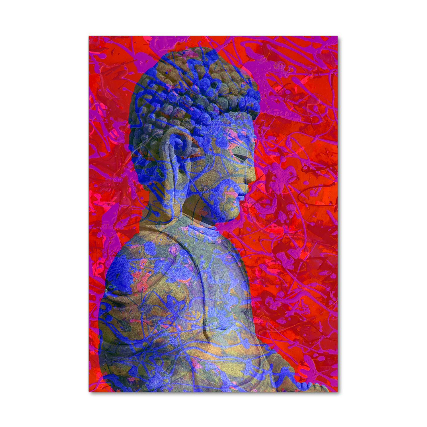 Impression sur verre Bouddha Tulup 60x120 cm pour cuisine