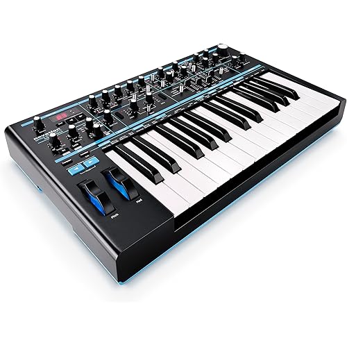 Novation Bass Station II Analog Monosynth – includes 64 factory patches, pattern-based step sequencer and arpeggiator, two oscillators plus an additional sub oscillator