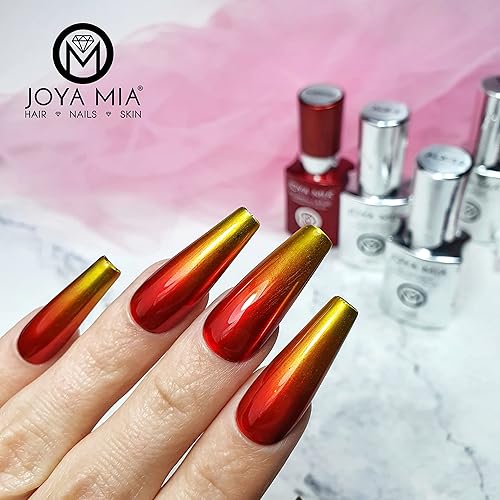 Miniatura 5 de Joya Mia Aluminix - Esmalte de uñas en gel cromado con base plateada de larga duración y fácil de remojar de colores únicos 05fl oz