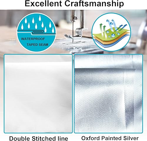 Miniatura 3 de Cubierta redonda para piscina, cubiertas solares para piscinas sobre el suelo, protector de piscina interior con diseño de cordón que aumenta la