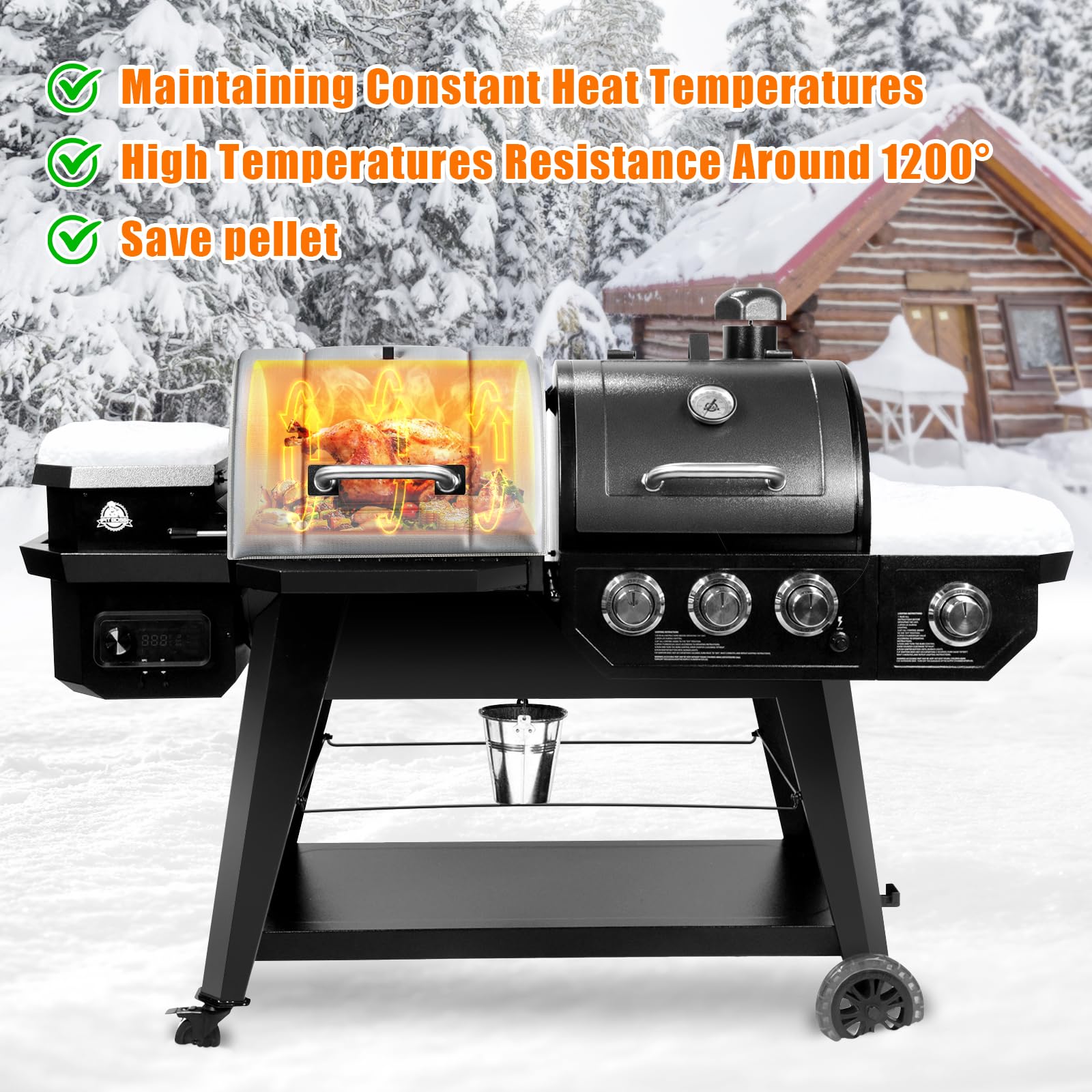 Thermal Insulated Blanket For Pit Boss Gas Combo