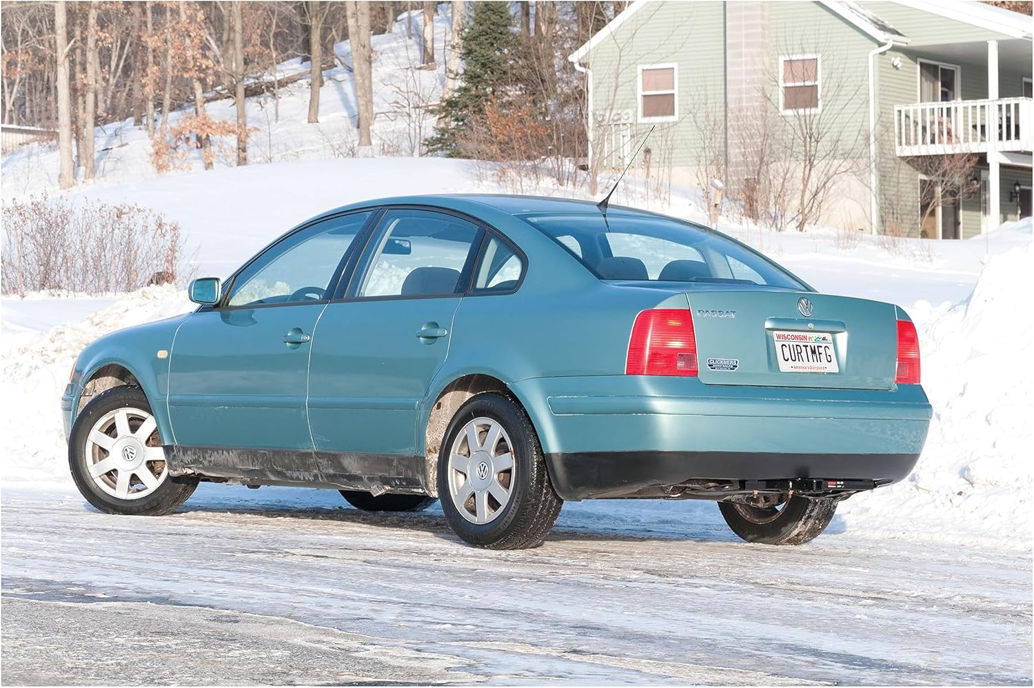 CURT Manufacturing 110543 Class 1 Trailer Hitch with Old-Style Ball Mount, Pin and Clip