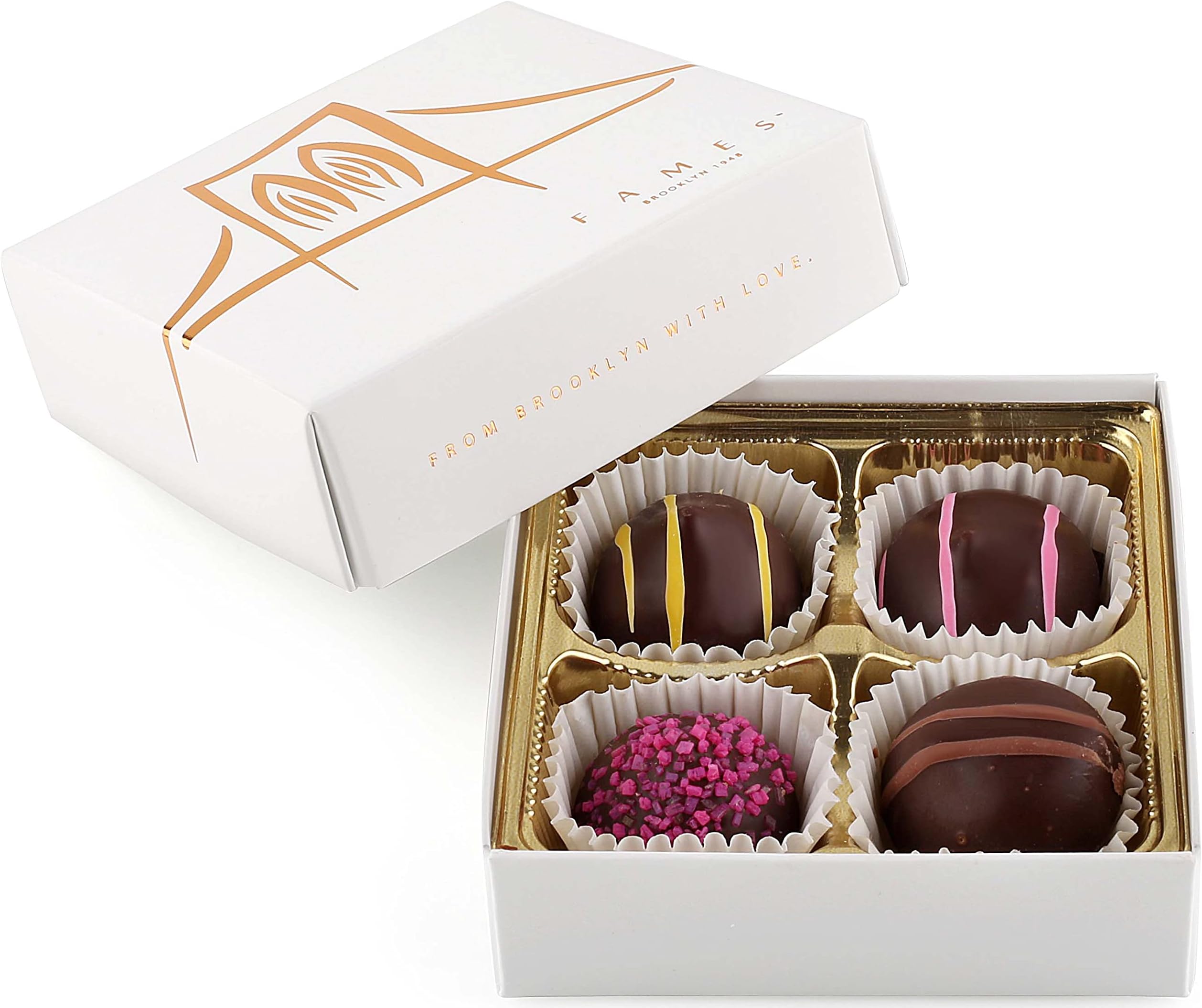 Small Chocolate Gift Boxes โ Kosher, Vegan Friendly Gourmet Chocolates, Corporate Gifts for Clients & Events, Custom Logo Options for Bulk Orders