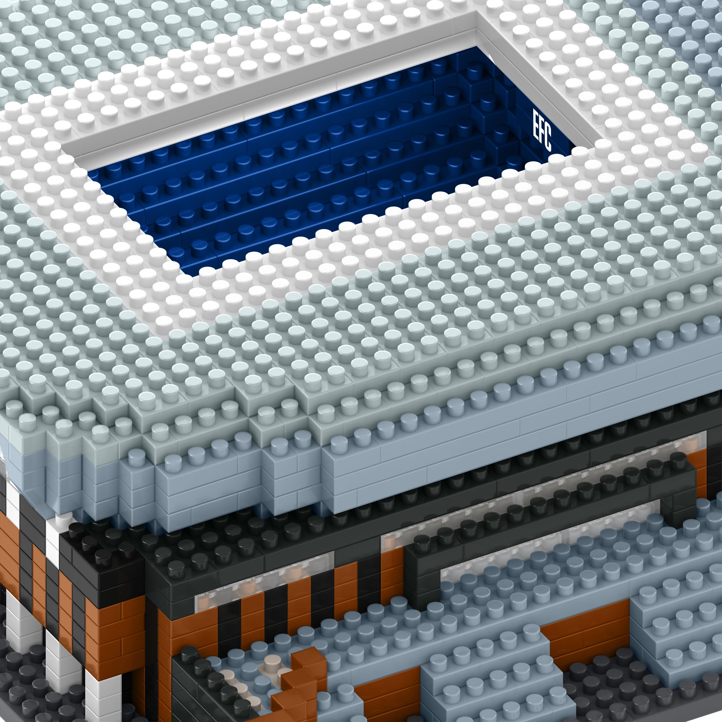 FOCO Offizielles Lizenzprodukt Everton FC Hill Dickinson BRXLZ Mini-Stadion 3D Bricks Konstruktionsspielzeug Model