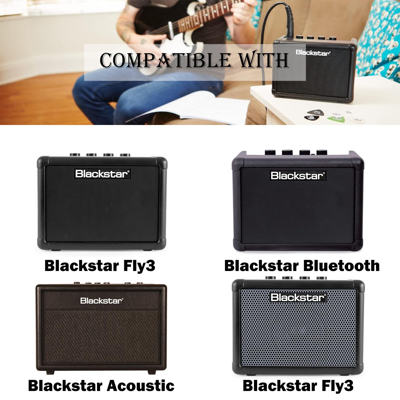 6.5V Power Adapter Replacement for Blackstar Fly 3 Power Cord Compatible with Blackstar Fly3 PSU1FLY SW10-06501500-W Guitar Bass Amp AC Adapter