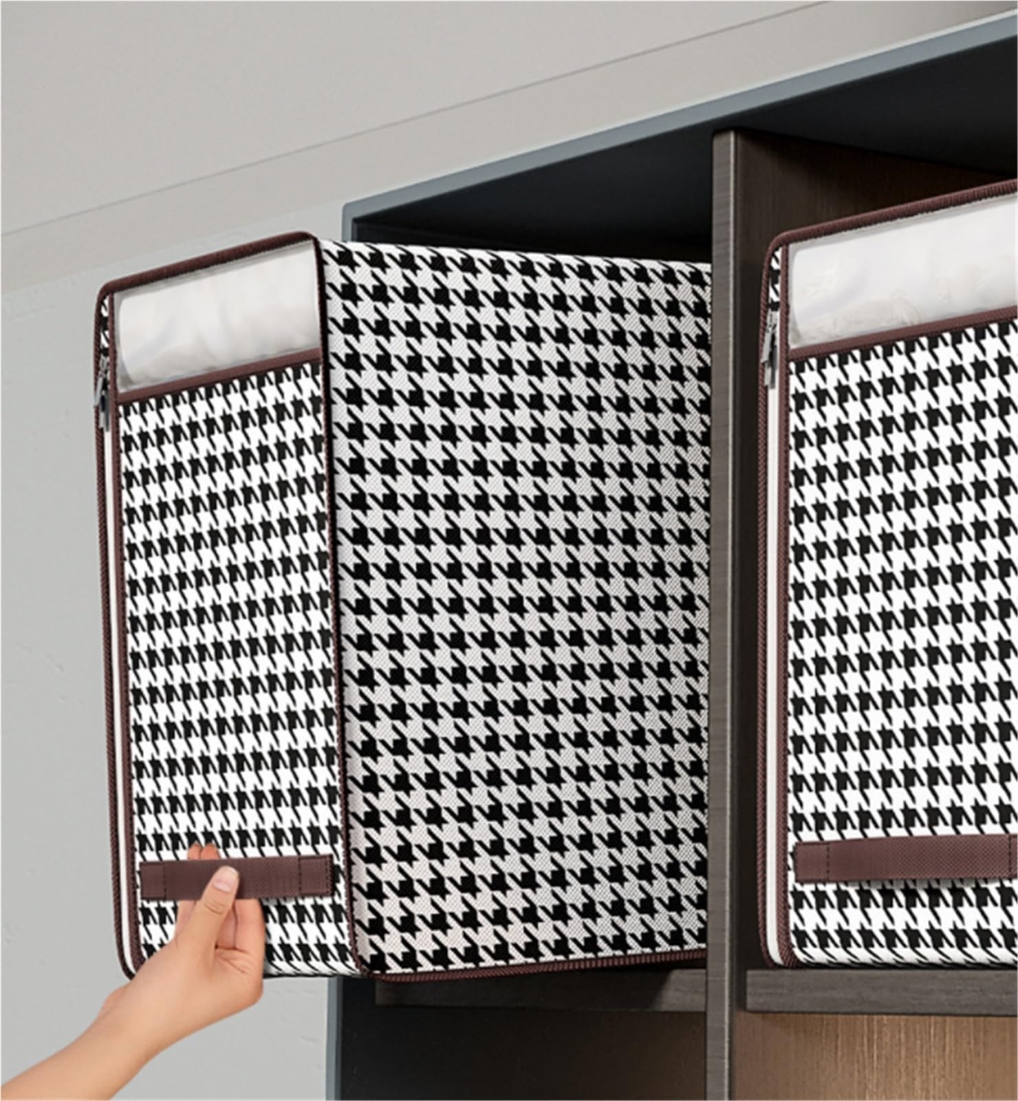 Torby Przechowywania Torba Do Przechowywania Kołder Składany Podwójny Zamek Błyskawiczny Porządkowania Ubrań Pudełko Organizator(60x45x25cm)