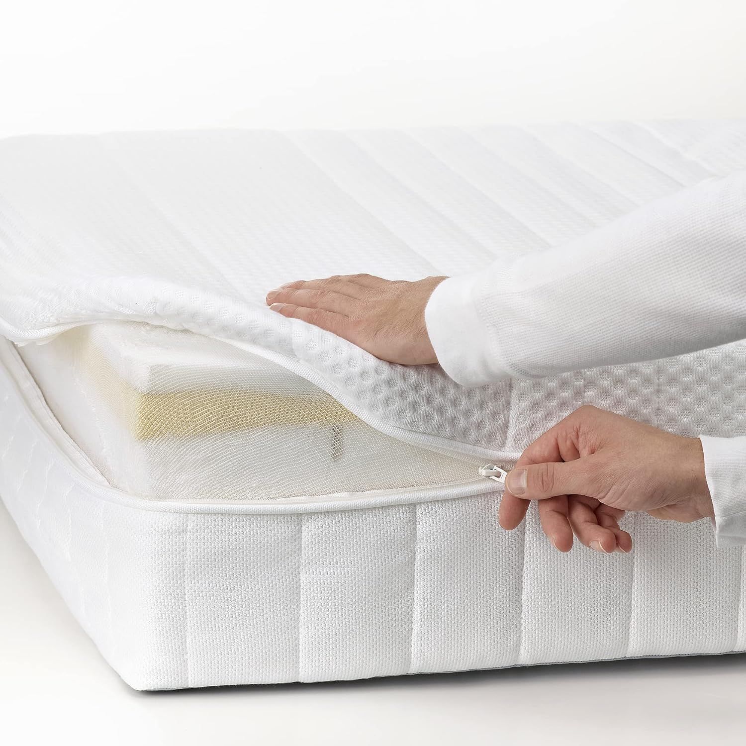 ÅNNELAND Foam Mattress, Solid/White, 180 x 200 cm