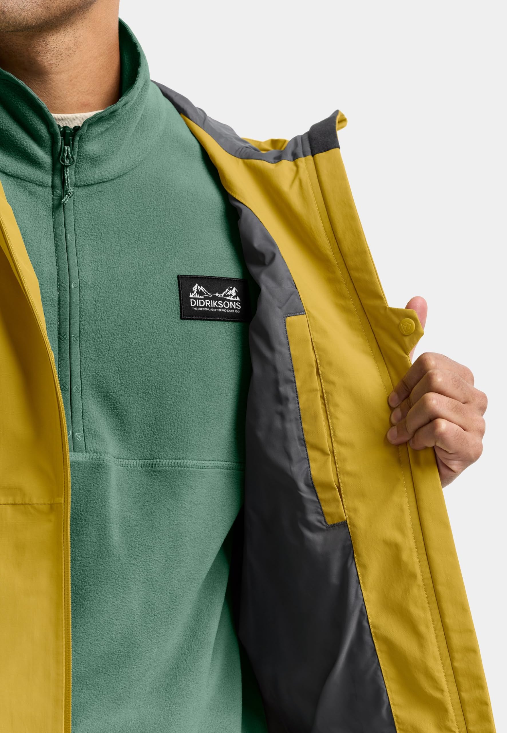 Didriksons Herren Regenjacke - Wasserdicht Leichte Jacke - EcoLactam