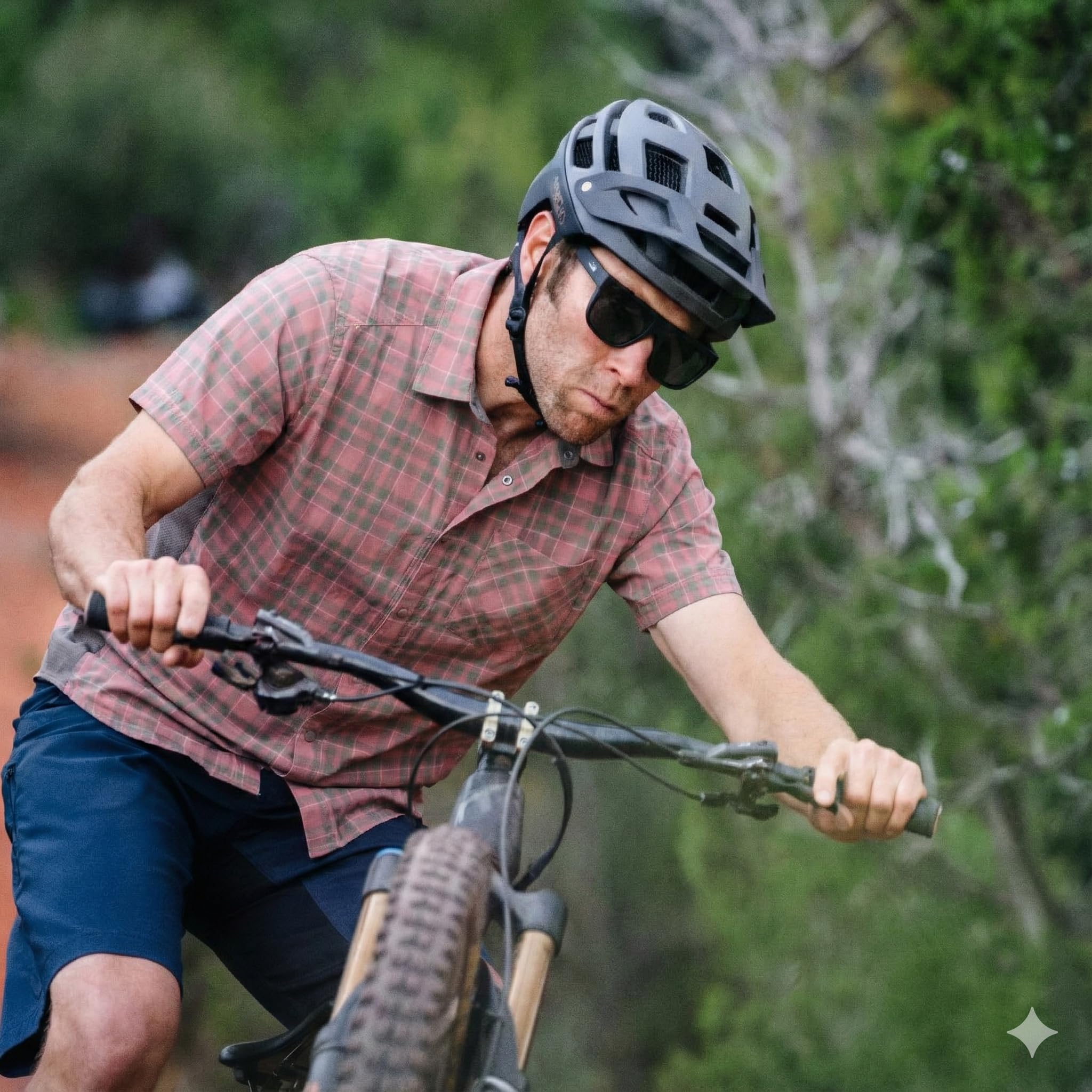 Club Ride Herren Casual Hemd mit Button-Down-Kragen