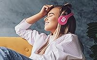 Vista 4 de EKIDS - Auriculares Bluetooth Barbie para niños, auriculares inalámbricos para la escuela, el hogar