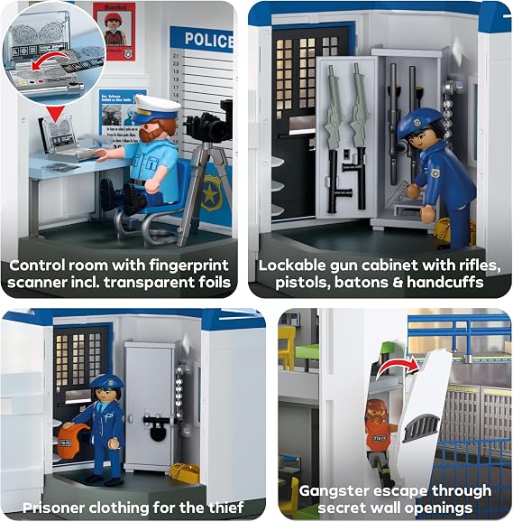 PLAYMOBIL Police Command Center Komuta Merkezi Figürü Oyun Seti