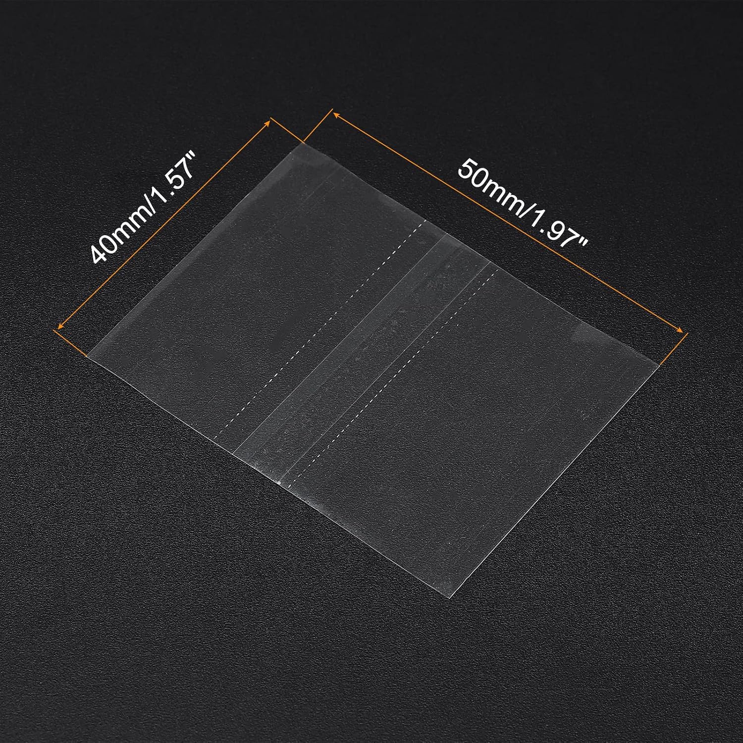 PATIKIL 50x40mm Perforated Shrink Bands, 400 Pack PVC Heat Shrink Wrap Band Fits Cap Diameter 1.1 to 1.18 Inch for Jars Cans Clear - Image 4