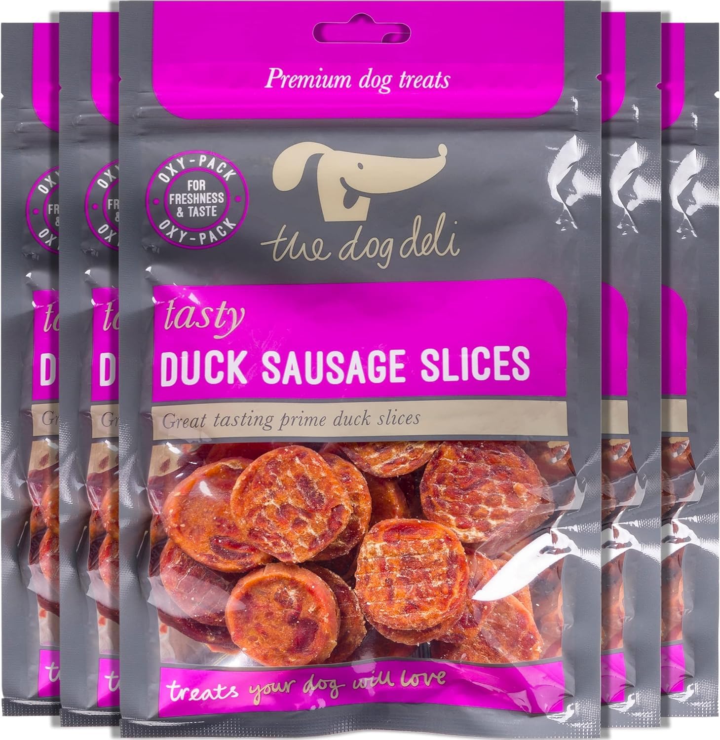Petface The Dog Deli Duck Sausage Slices, 100g (Pack of 5)