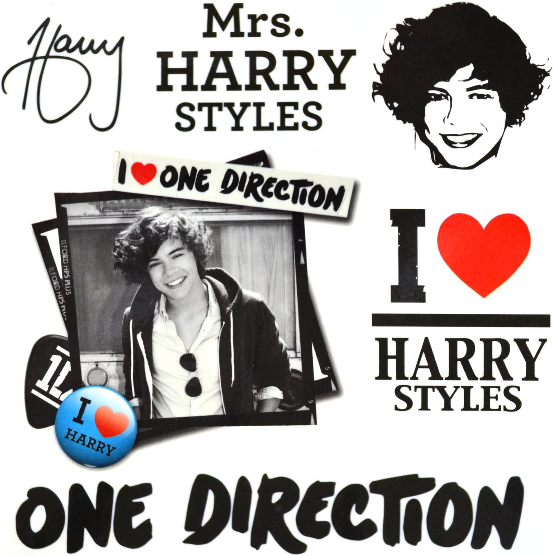 Tempt Tattous One Direction Waterbased Temporary Tattoo, Harry, 0.4 Ounce