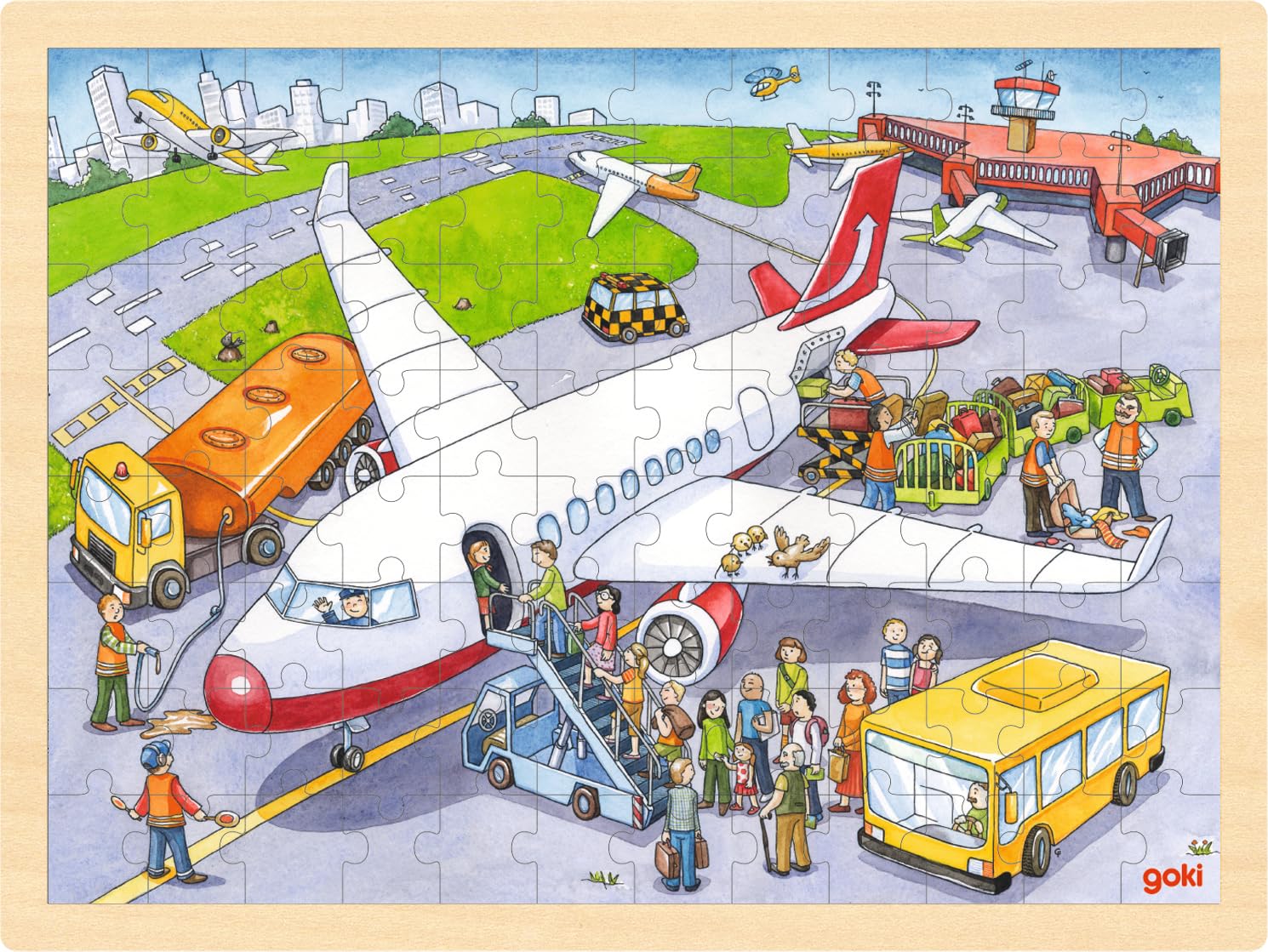 Goki Puzzle At The Airport