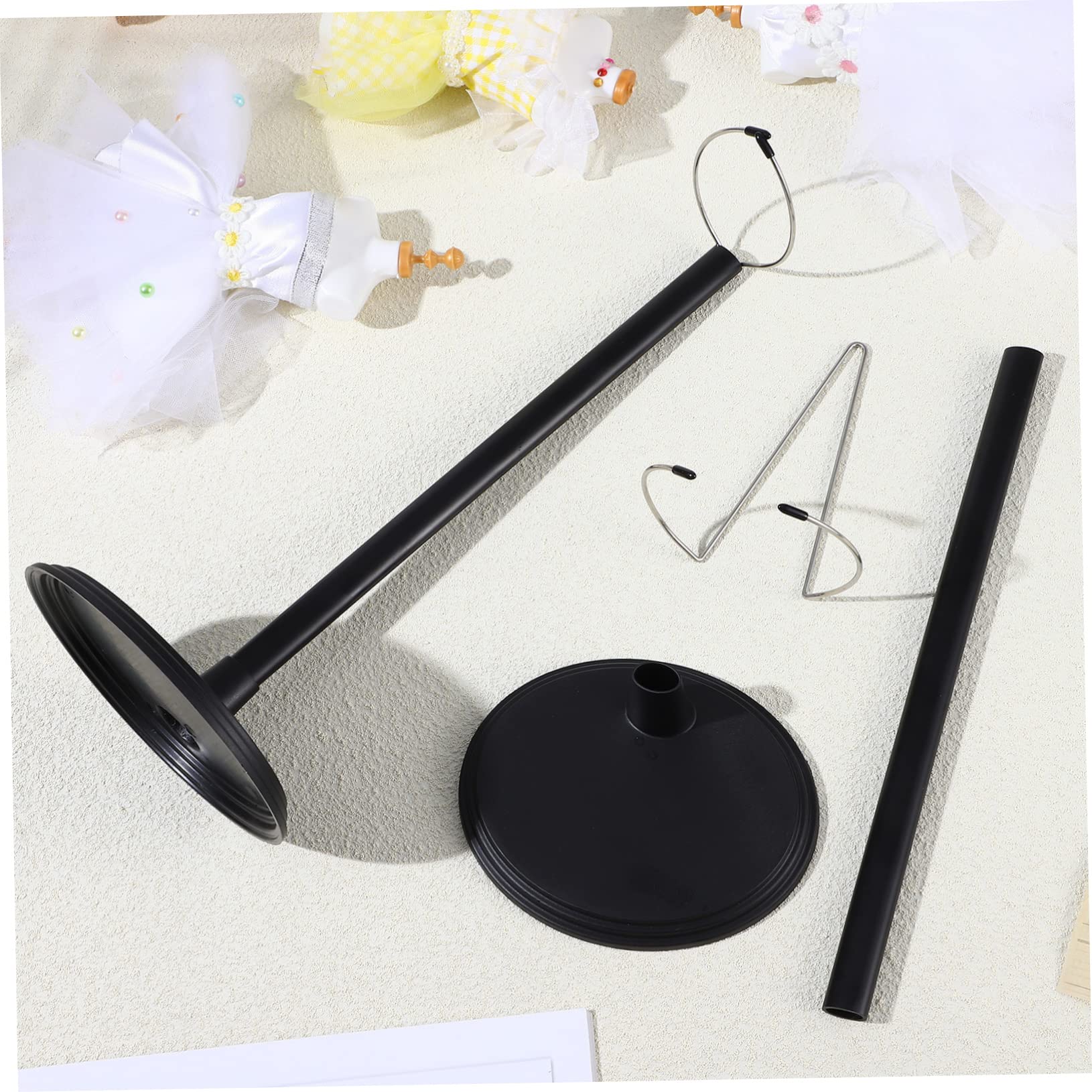 Supporto per bambole da 45 cm regolabile nero Garneck per action figure e collezionisti