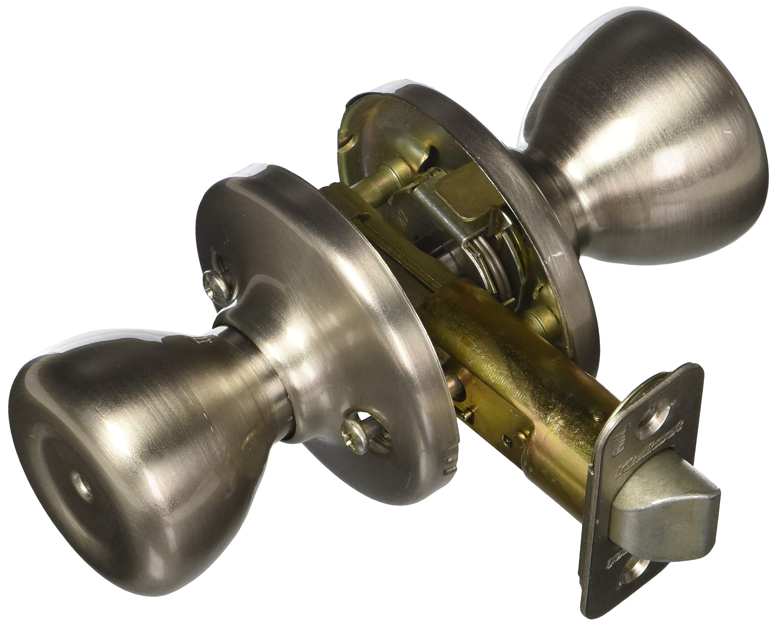 Kwikset serrure de confidentialite en nickel satine 93001-865 pour porte