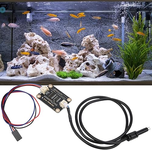 Miniatura 3 de Sensor de conductividad de agua, sensor hidropónico de agua doméstica con sonda impermeable para enseñanza de análisis de calidad líquida,