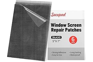5" x 7" Black/Grey Sole Mender Screen Repair Kit