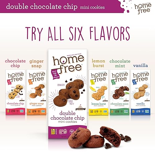 Miniatura 9 de Homefree Mini caja doble de galletas con chispas de chocolate, sin gluten, sin nueces, vegano, seguro para la escuela y apto para alérgicos, caja de