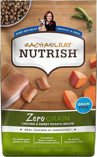 Miniatura 2 de Rachael Ray Nutrish Zero Grain Chicken & Sweet Potato - Alimento seco para perros de 13 libras + pollo y manzana de grano cero de 13 onzas (paquete