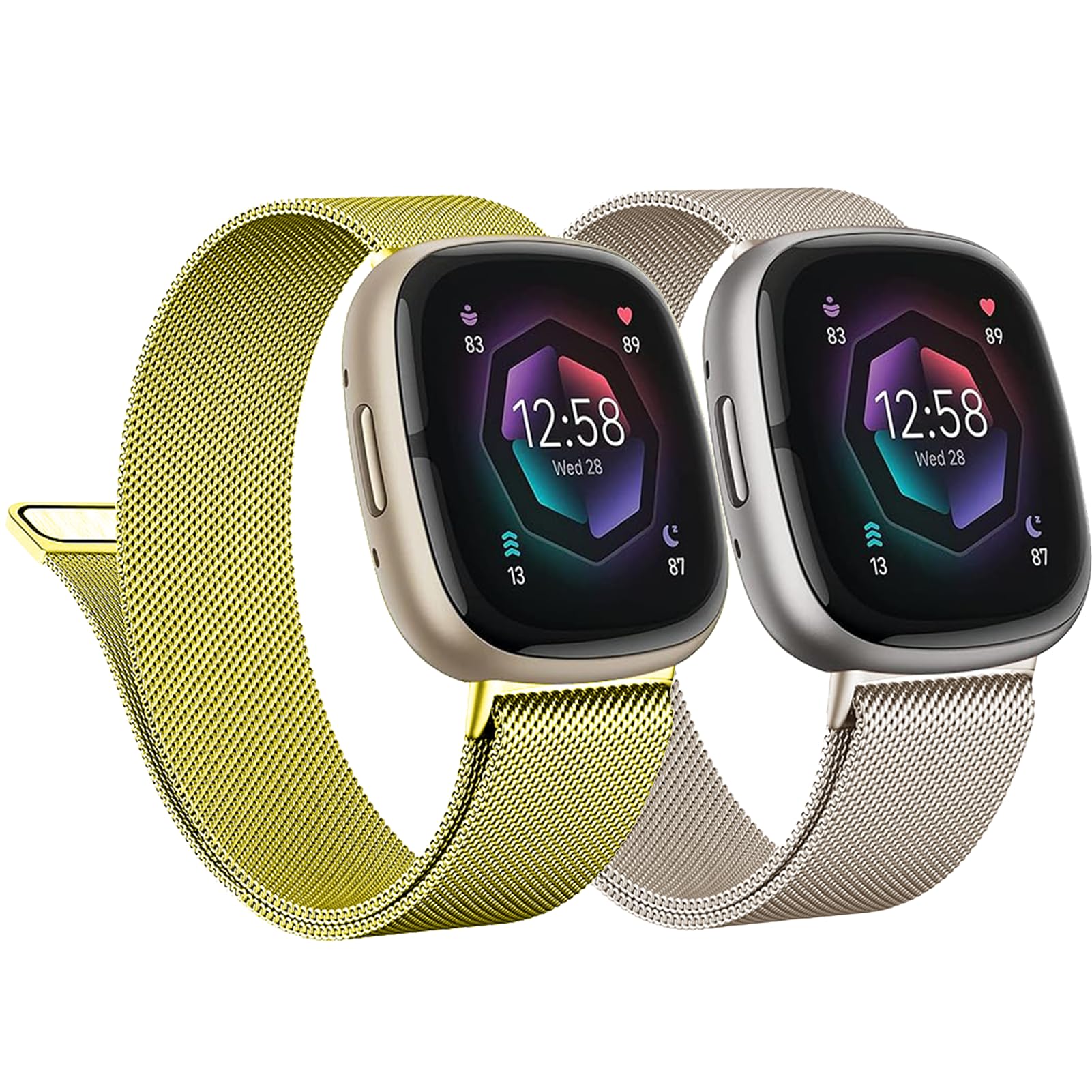 Vanjua Correa De Metal Para Fitbit Sense 2 Sense Black | Cuotas sin interés
