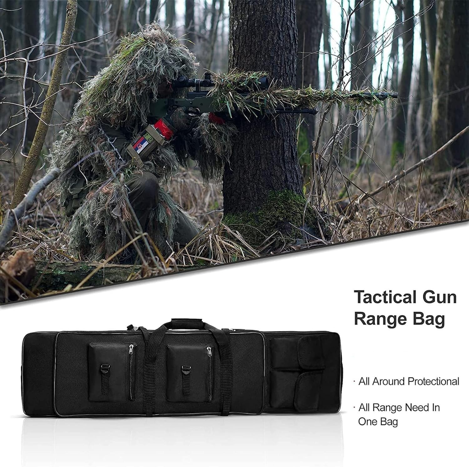 Estuche para Rifle Táctico, Funda para Escopeta de Caza, Bolsa de Armas Airsoft