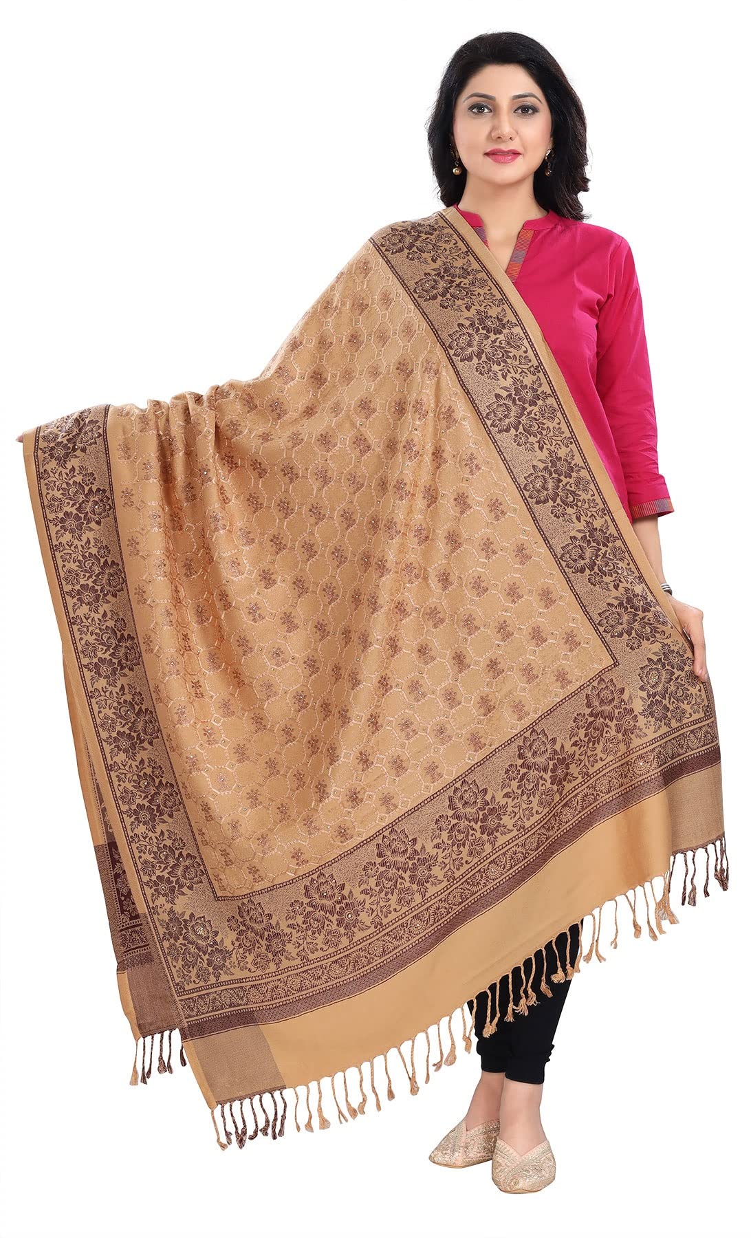 Ladies Shawl Shawls and Wraps for Women Warm Embroidery Shawls Scarfs Thick Scarves Navy Blue Acrylic 200 X 100cm approx 154