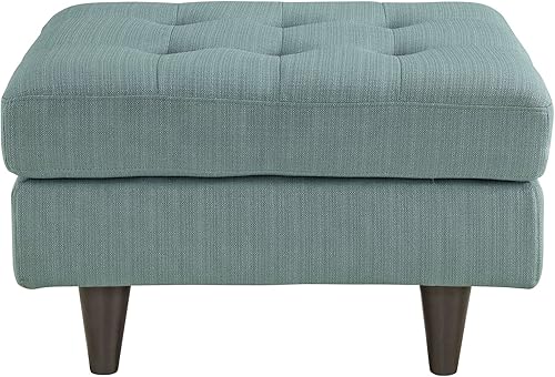 Miniatura 13 de Modway Sofá biplaza Empress en tela tapizada moderna de mediados de siglo, gris Gris,Laguna,Gris,claro,Celeste,verde azulado,Beige,Atomic Rojo