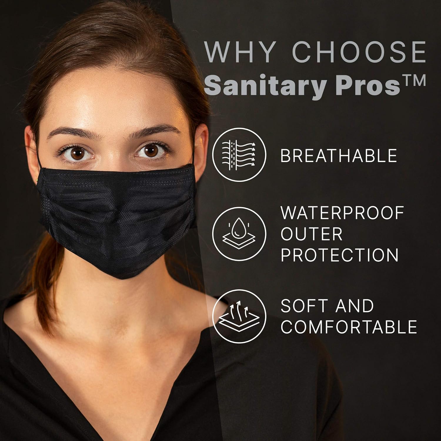 Face Mask Lab Individually Wrapped Disposable Face Mask [50 Masks