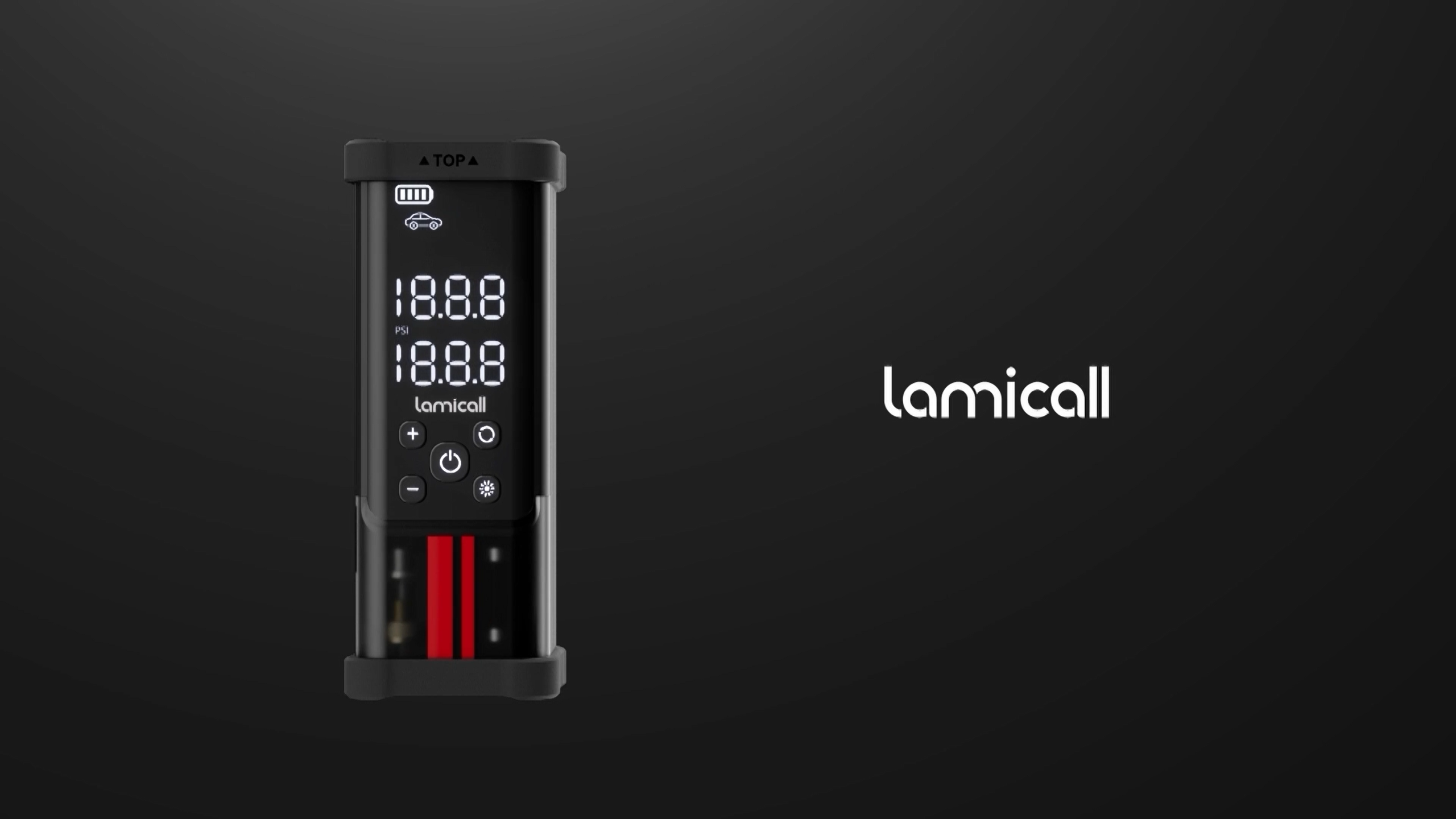 Lamicall Car Tyre Inflator Air Compressor - [5x Faster Inflation] Portable Air Pump With Digital Pressure Gauge & LED Light, 150PSI Electric Tyre Pump With Auto Shutoff For Car, Motorcycle, Bike, Ball