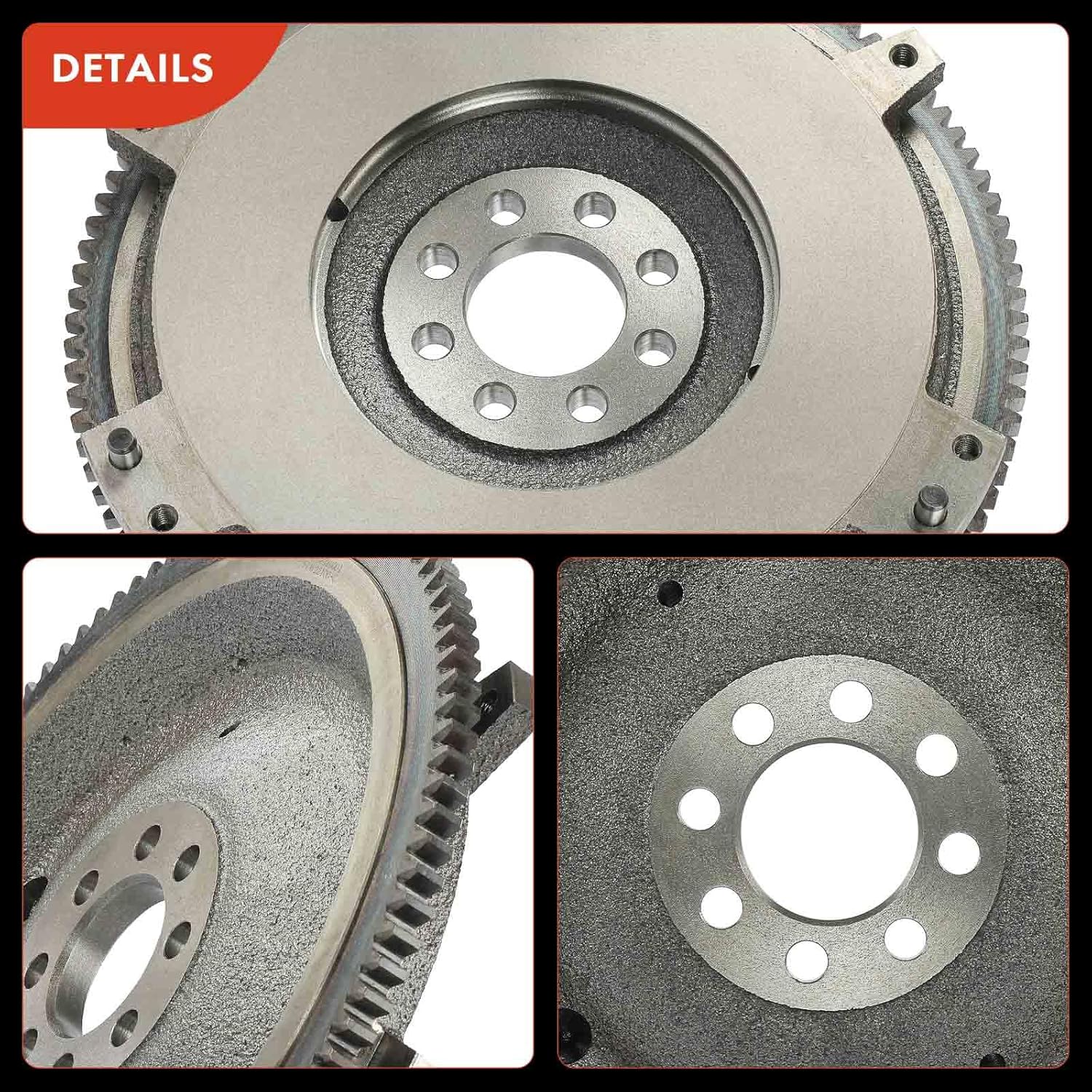 A-Premium Clutch Flywheel Compatible with Toyota Corolla 2005-2006, Matrix 2003-2006, Celica 2000-2005 & Pontiac Vibe 2003-2006, 1.8L, Manual Transmission, 8 Bolt Holes, 106 Teeth