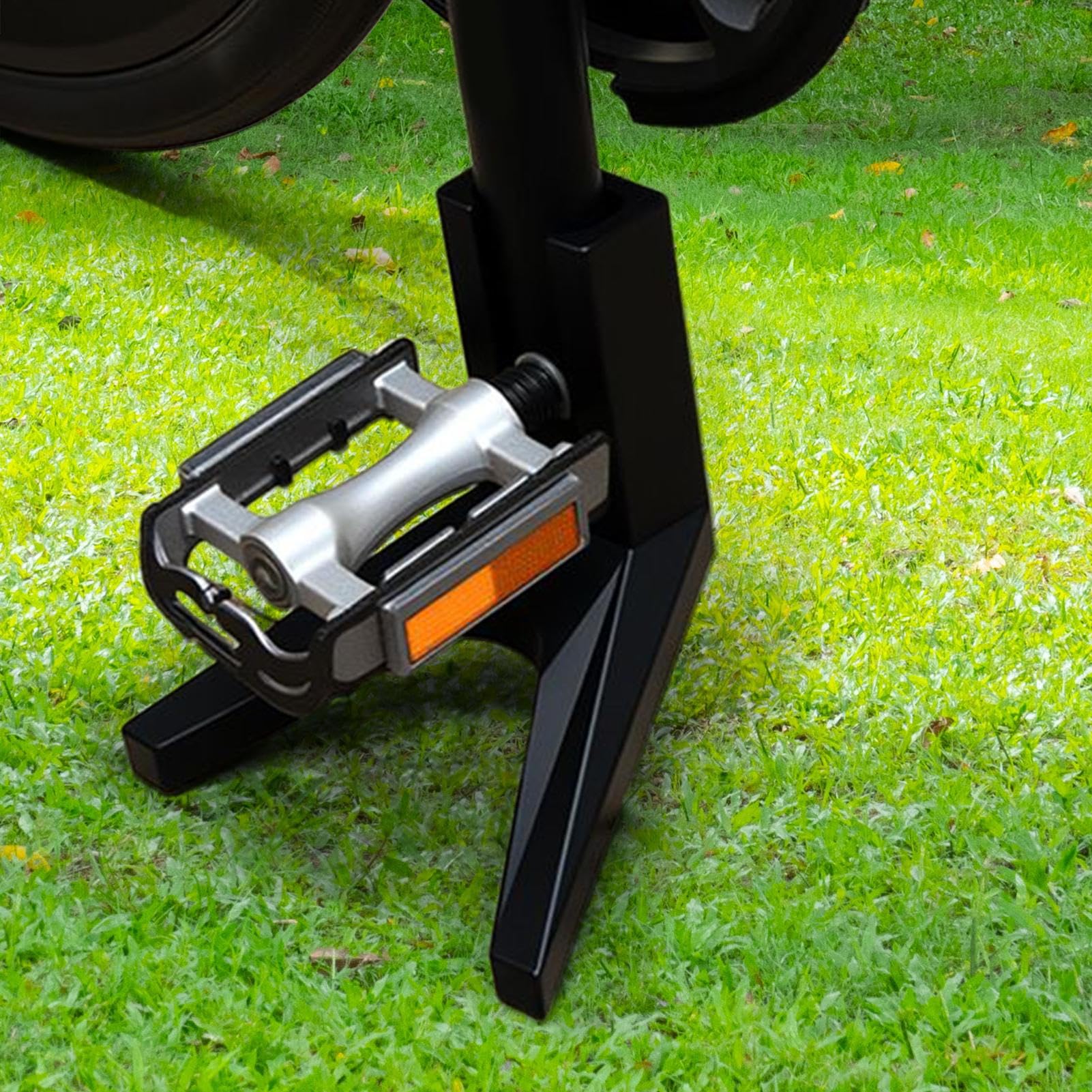 Generico Supporto Da Pavimento Per Bici Da Strada, Base per Bicicletta da Terra, Supporto Laterale Portatile Accessorio Risparmio Spazio Per Interni Casa Soggiorno Balcone Esterno