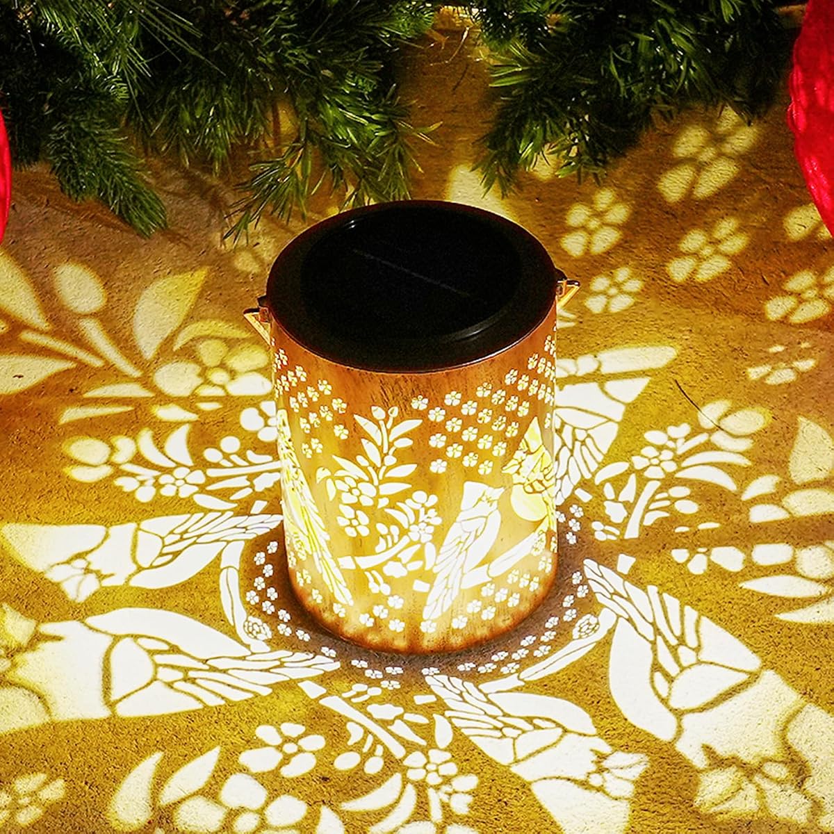Upgraded 13.4'' Large Cardinal Solar Lanterns Outdoor With Long-Lasting 2000Mah