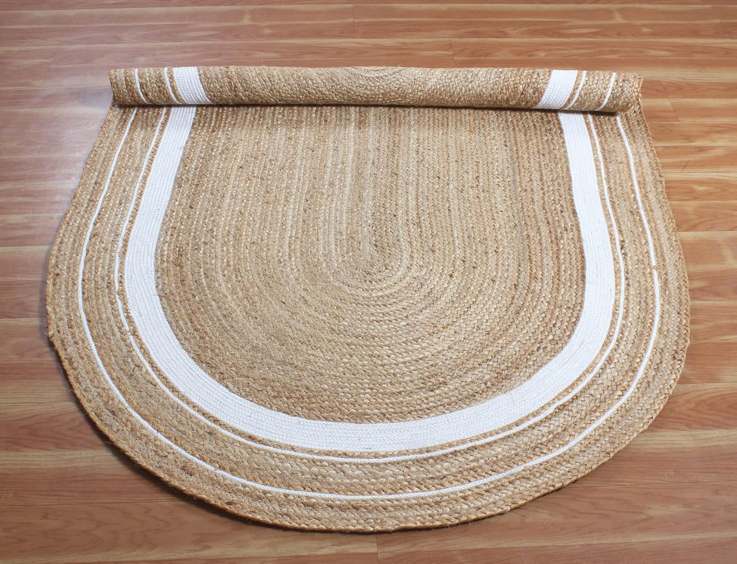 Alfombra de yute trenzada hecha a mano, respetuosa con el medio ambiente, alfombra de suelo para suelo, alfombra de pasillo, alfombra de mesa central, alfombra de pasillo lateral de cama, alfombra