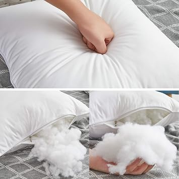 Oubonun 70 x 70 cm Cotton Cushion Fillers Pack of 2 Soft Inner