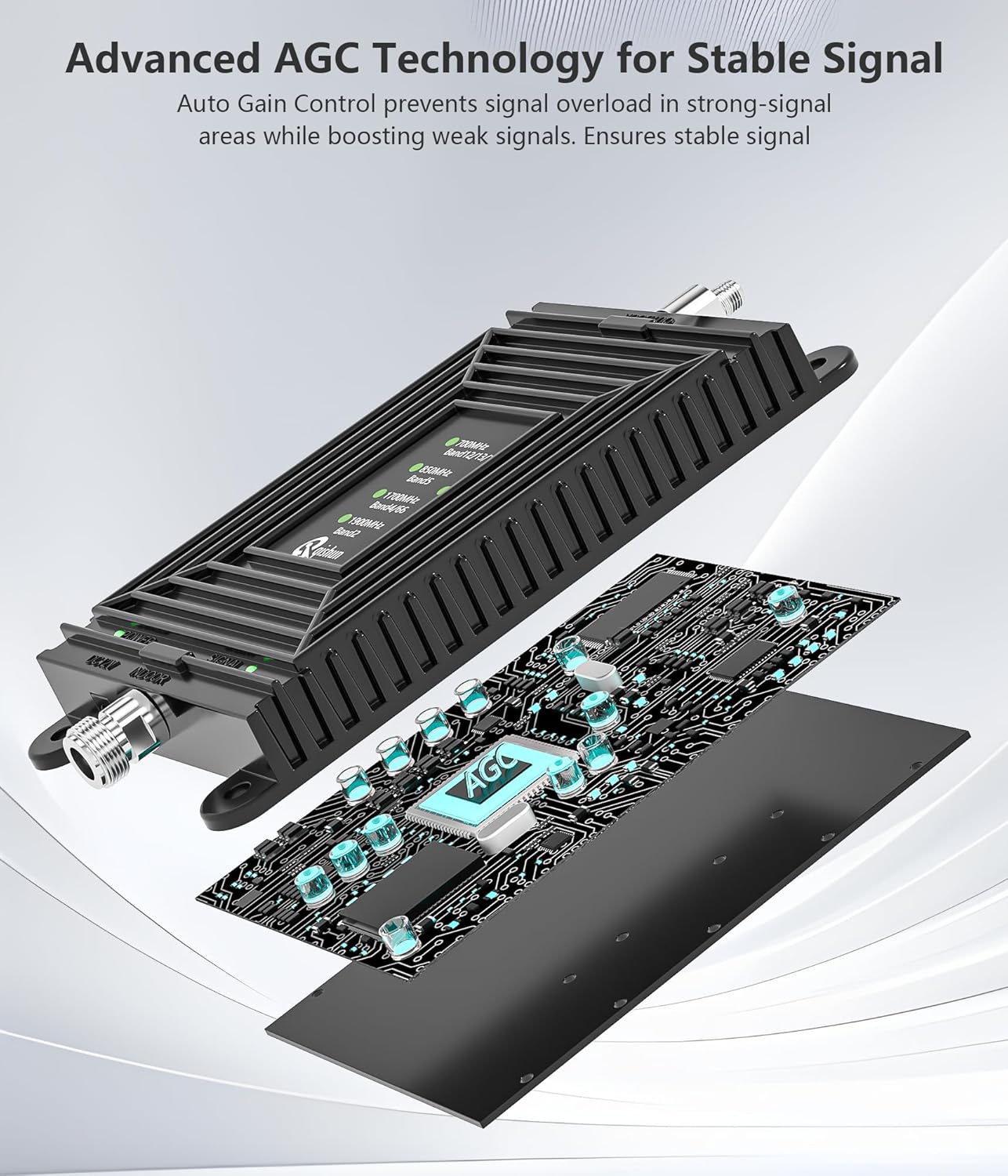Cell Phone Signal Booster Boosts 5G 4G LTE for All U.S. Carriers - Verizon, AT&T, Sprint & More Directional Antenna Kit for Home FCC Approved