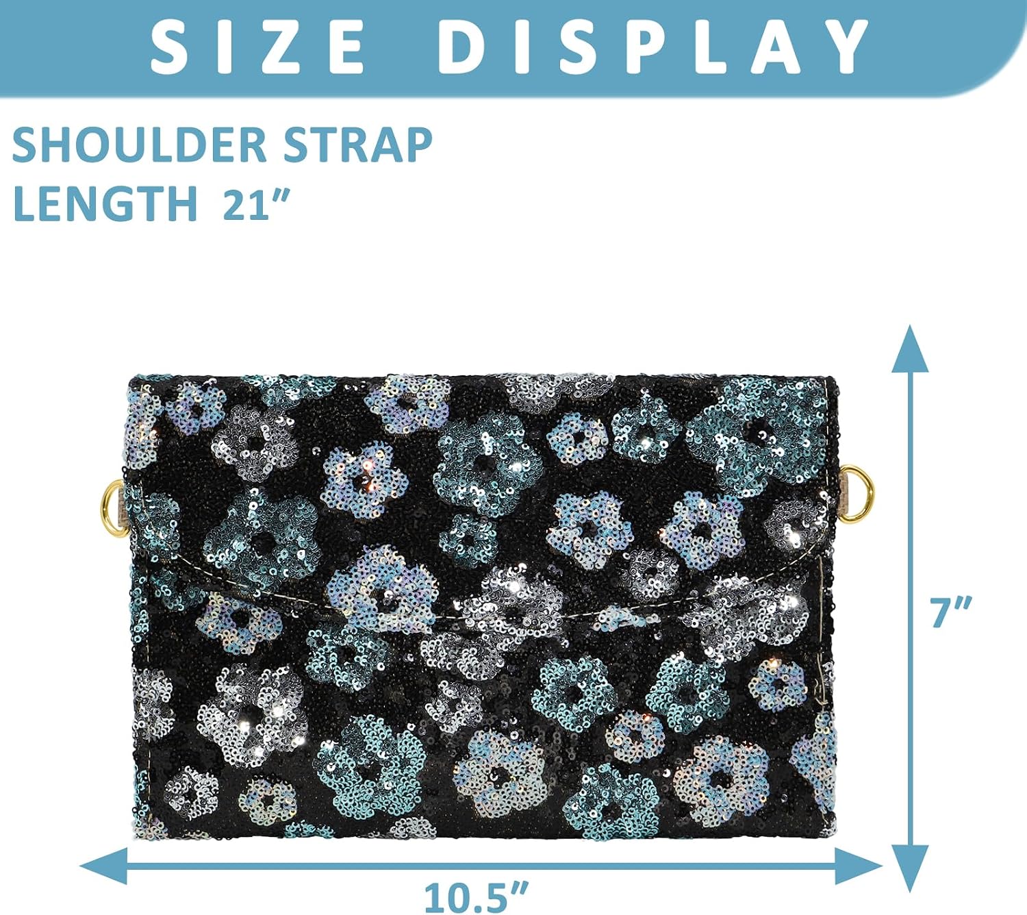 Envelope Package, Clutch Purses for Women, Sequin Embroidered Flowers Straw Bag, Bohemian Handmade Handbags(Style 2)