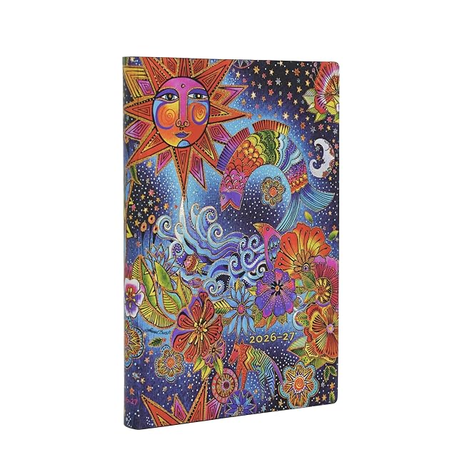 Portada de Agenda Paperblanks Flexi Magia Celeste 13M Apaisada Mini