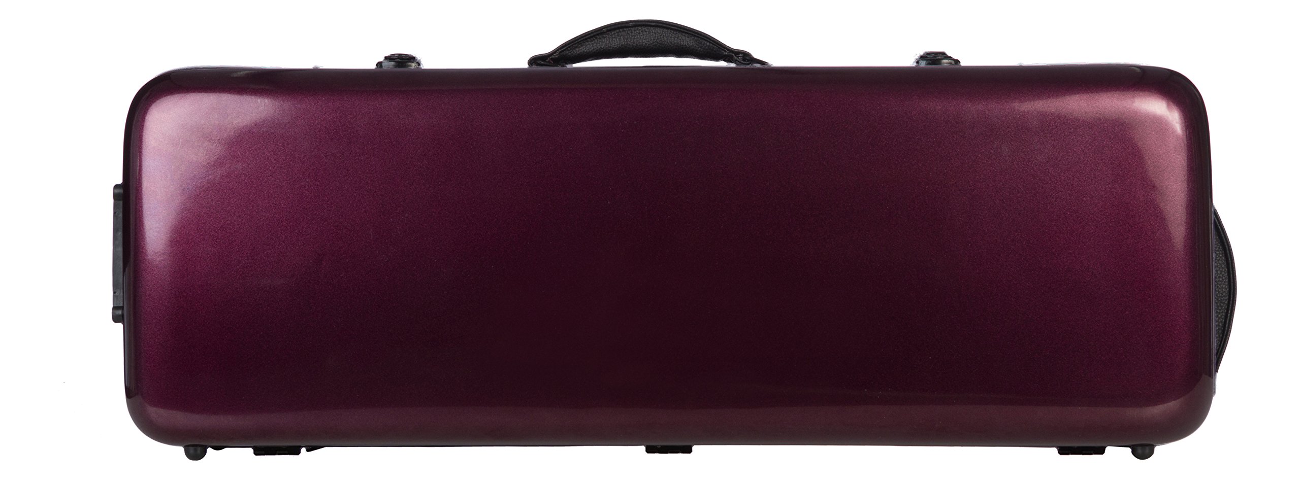Custodia per Viola Fiberglass 38-43 Oblong borgogna lucido M-case + borsa musicale