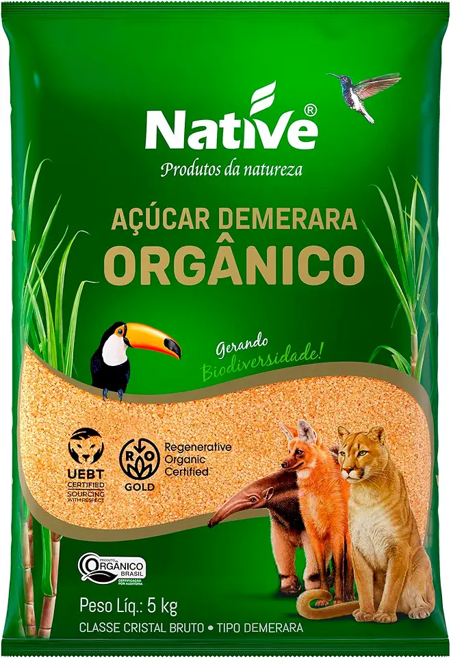 Açúcar Demerara Orgânico 5Kg Native