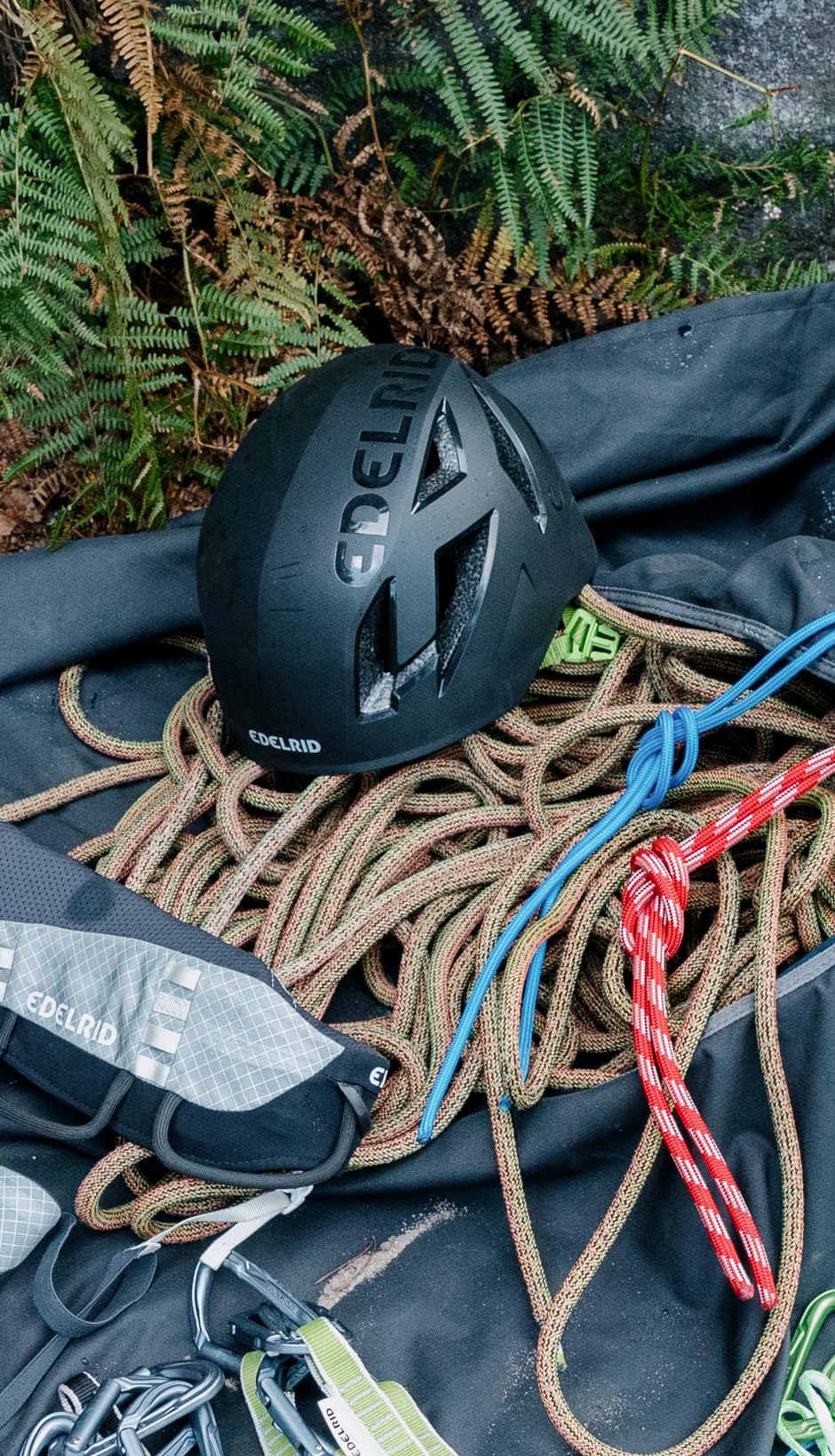 Edelrid Kask wspinaczkowy Zodiac 3R – rozmiar 55-61 cm (skorupa zewnętrzna z lin wspinaczkowych z recyklingu)