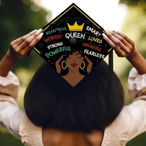 ADVANSYNC EarnedSwag She Is Affirmations Graduation Cap Topper