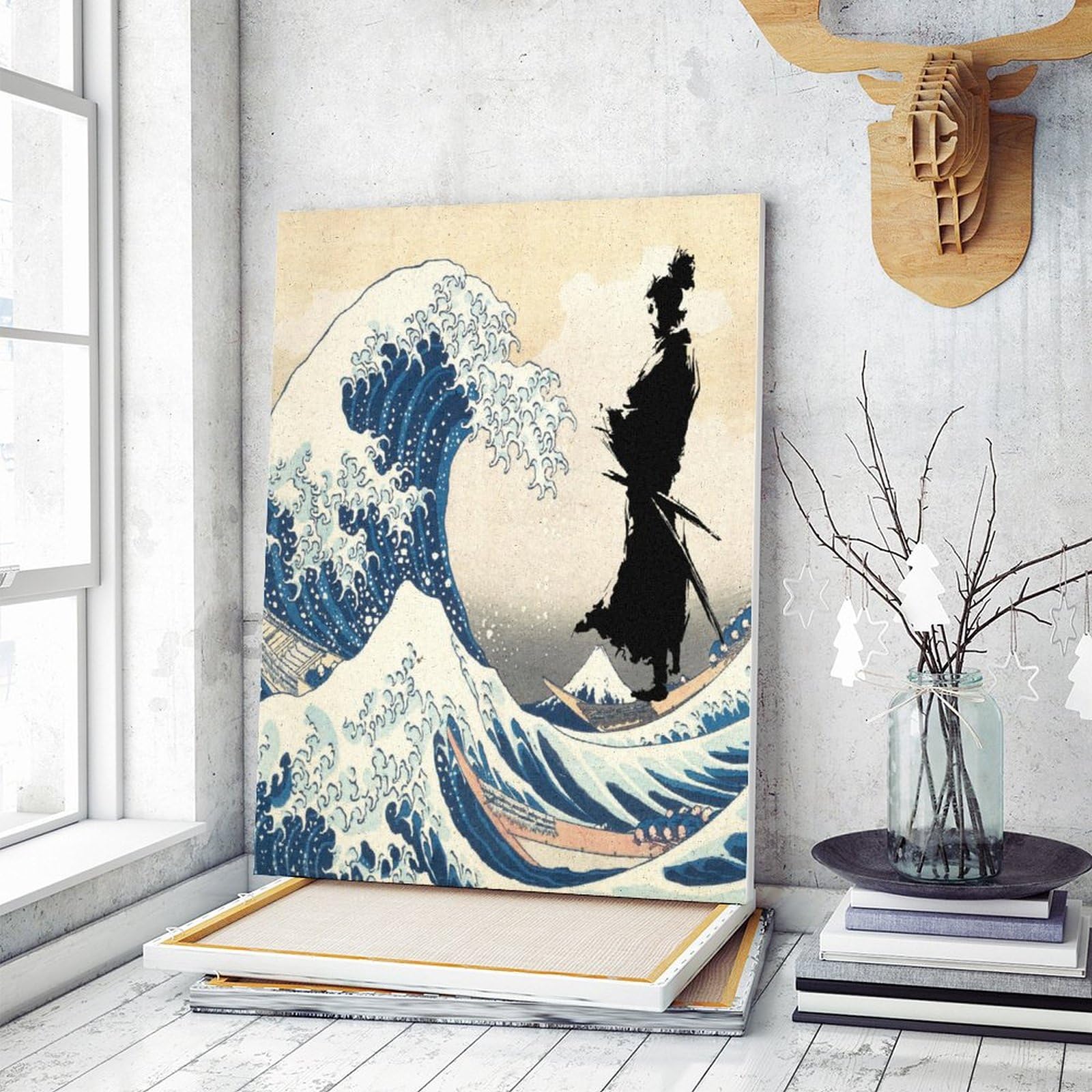 Amazon.co.jp: 油絵 数字キット塗り絵 武士道 剣道 サムライソード