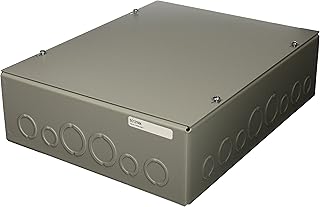 Wiegmann SC121504 SC-Series NEMA 1 Screw Cover Wallmount Pull Box with Knockouts, Painted Steel, 15