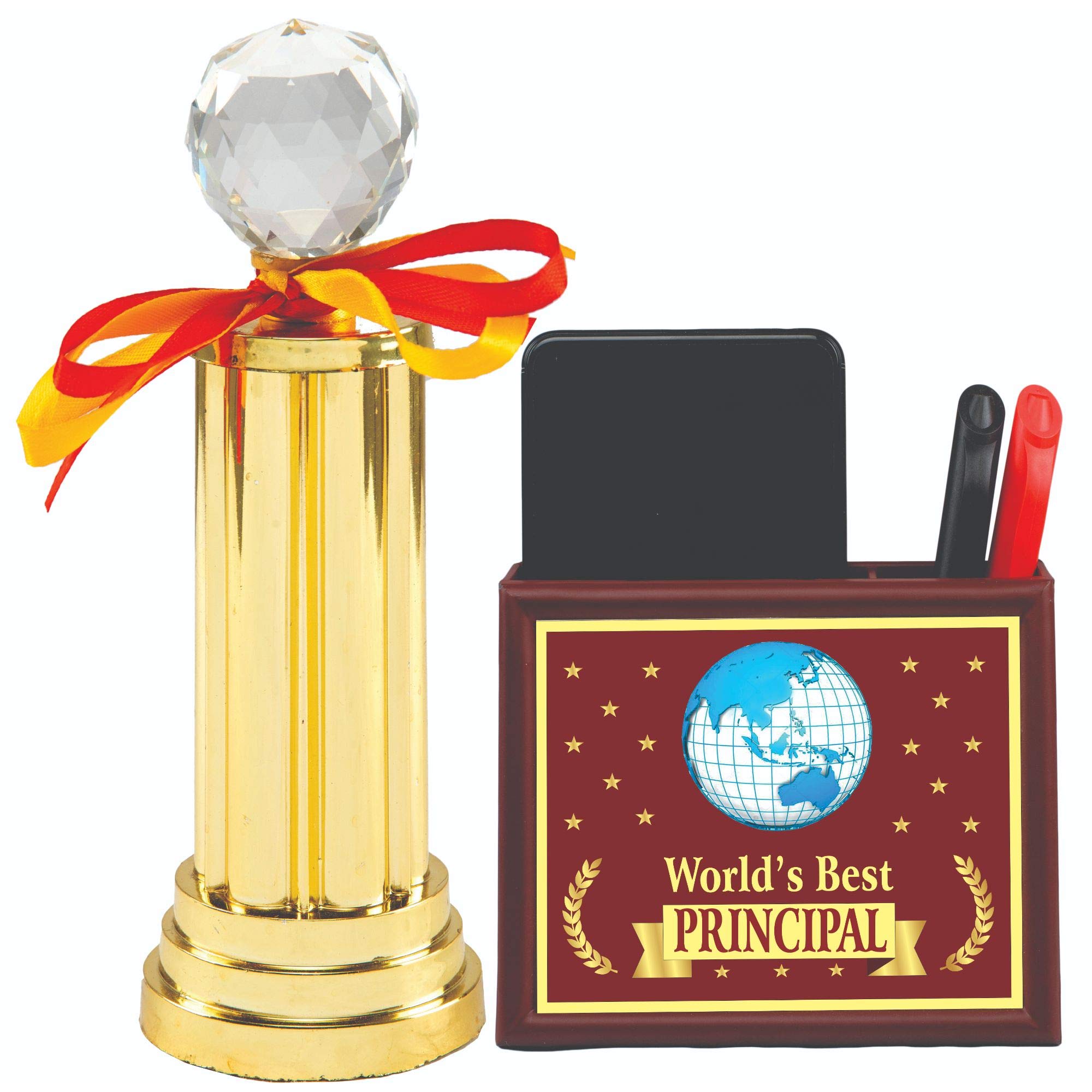 Aark India Principal Birthday/Anniversary/Festival/Teachers Day Gift:Trophy:Award Combo Set (PC001554) (B08CY2C4QD) Amazon Price History, Amazon Price Tracker