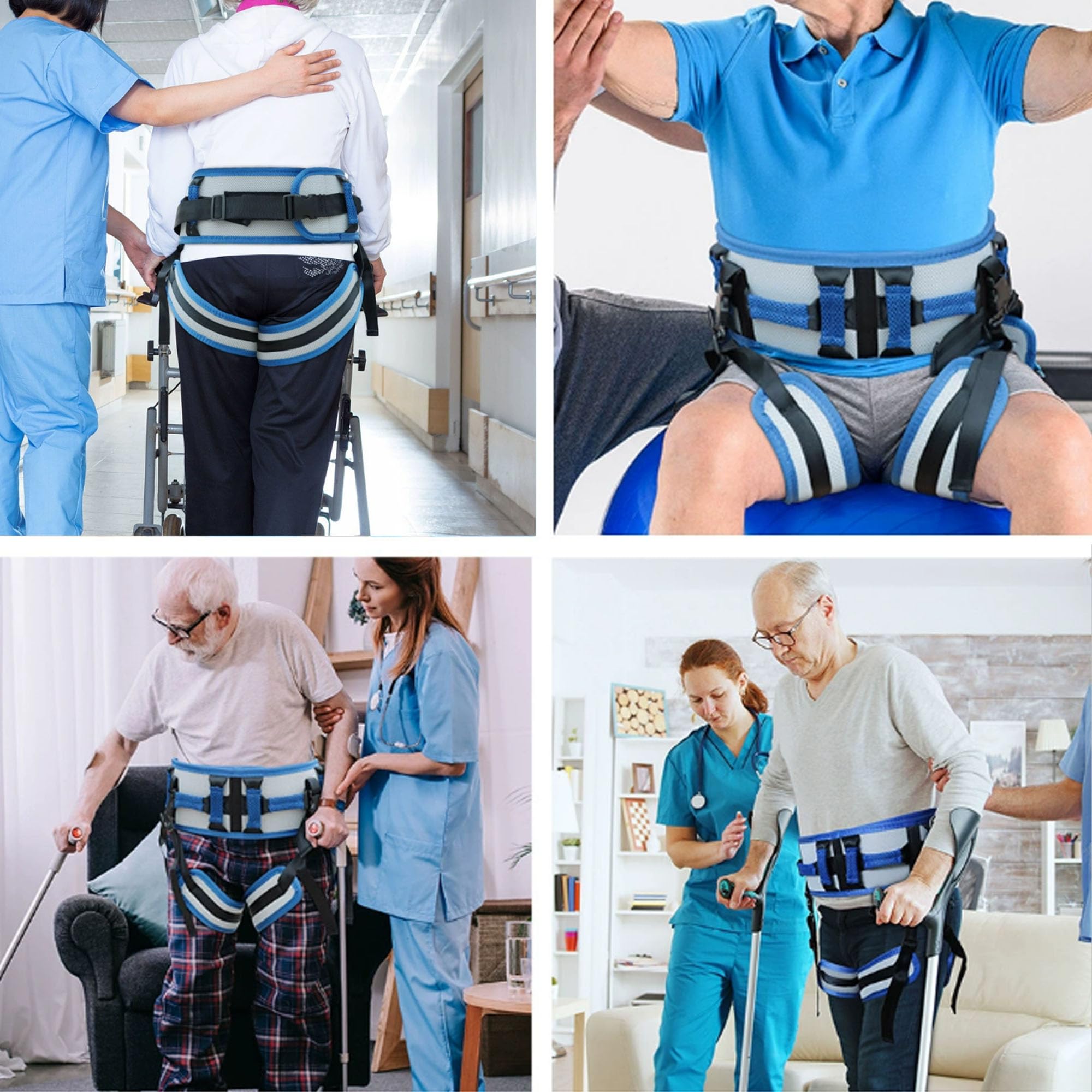 CinturóN De Transferencia Para Personas Mayores CinturóN De Transferencia Acolchado Suave Con Asas Eslinga De Transferencia Para Personas Mayores Ayuda De ElevacióN ErgonóMica Eslinga (#1)